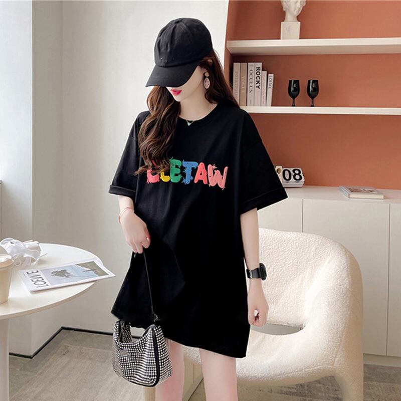 オシャレ度満点 一目惚れ アルファベット Tシャツ カットソー<ins-3071>