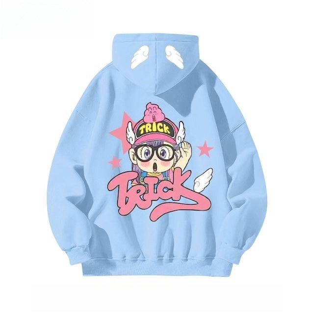 好感度UP ファッション プリントロゴ パーカーins-4249