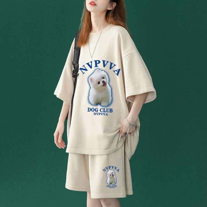 【半額セール】早い者勝ち 半袖Tシャツⅹパンツセット全4色 男女兼用<ins-6556>