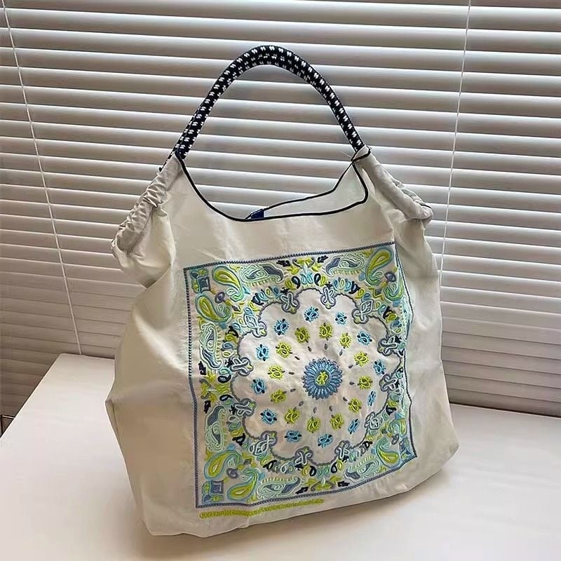 大好評 刺繍プリント 環境保護バッグ ショッピングバッグ<ins-5734>