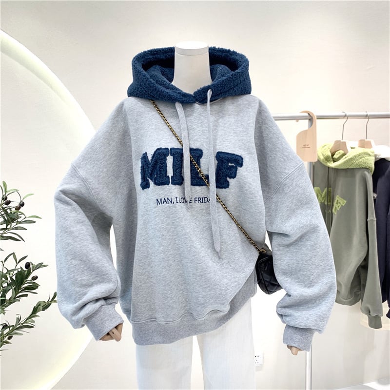 絶対欲しい 海外トレンド ルーズ スウェットins-6084