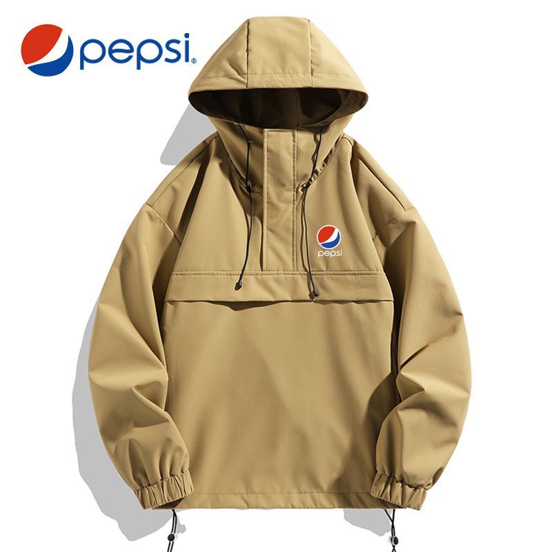 PEPSI セットアップ パーカー+パンツ ブラック/ホワイト/カーキ<A291>