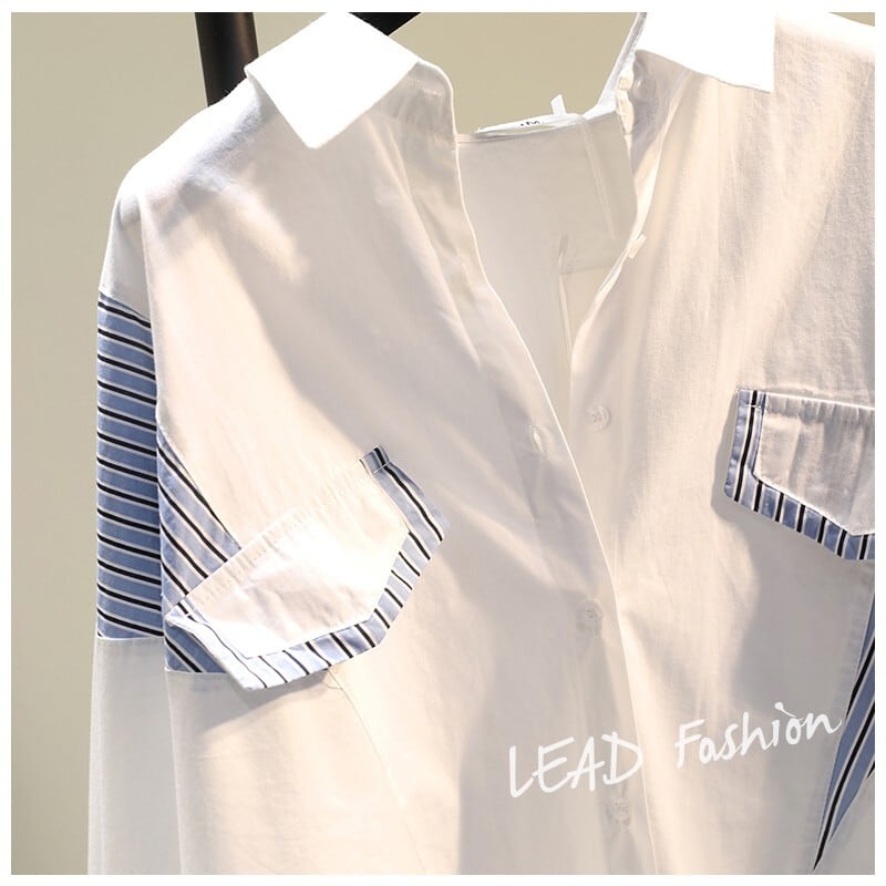 絶対欲しい ファッション シンプル ブラウスins-6395