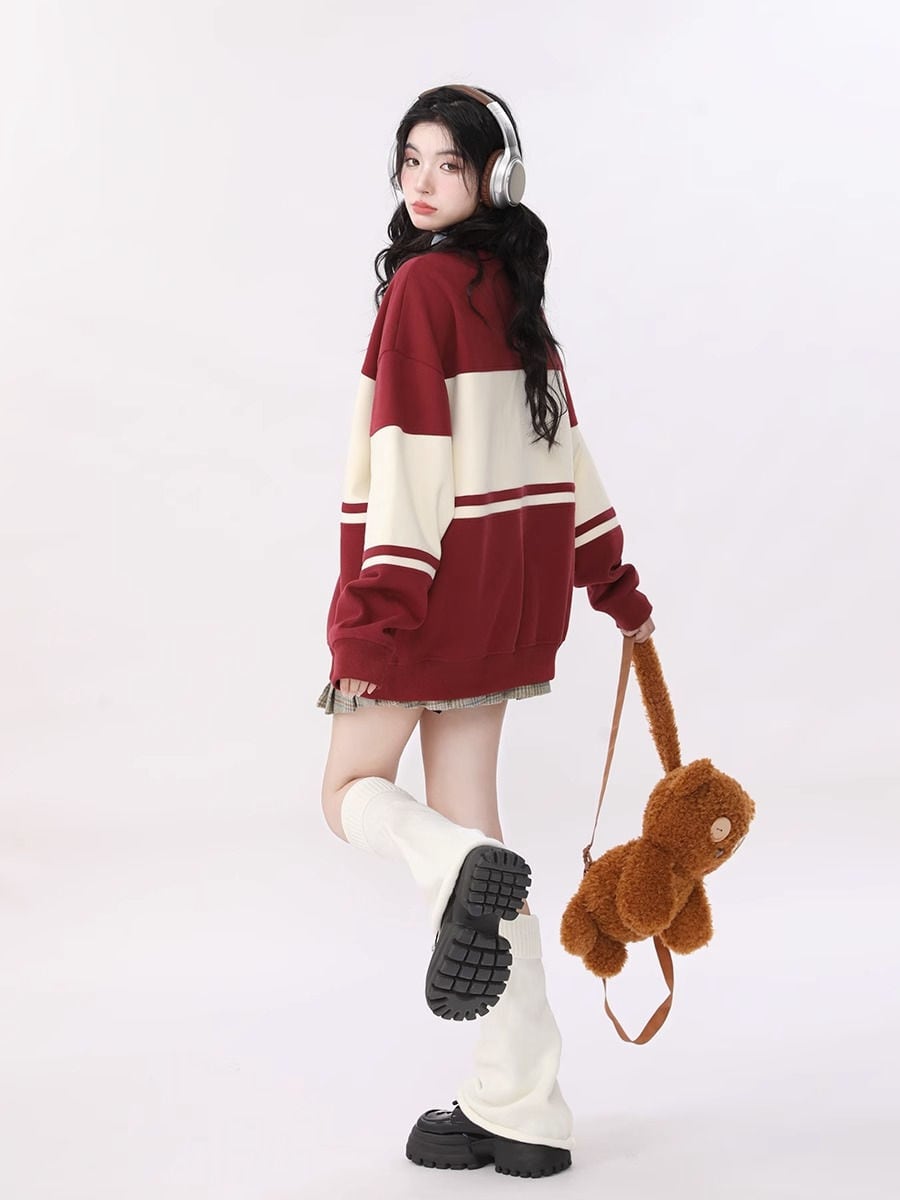 ファッション ルーズ スウェットins-6077