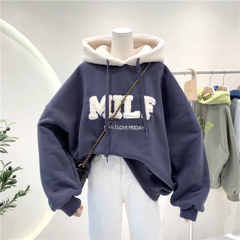 絶対欲しい 海外トレンド ルーズ スウェットins-6084
