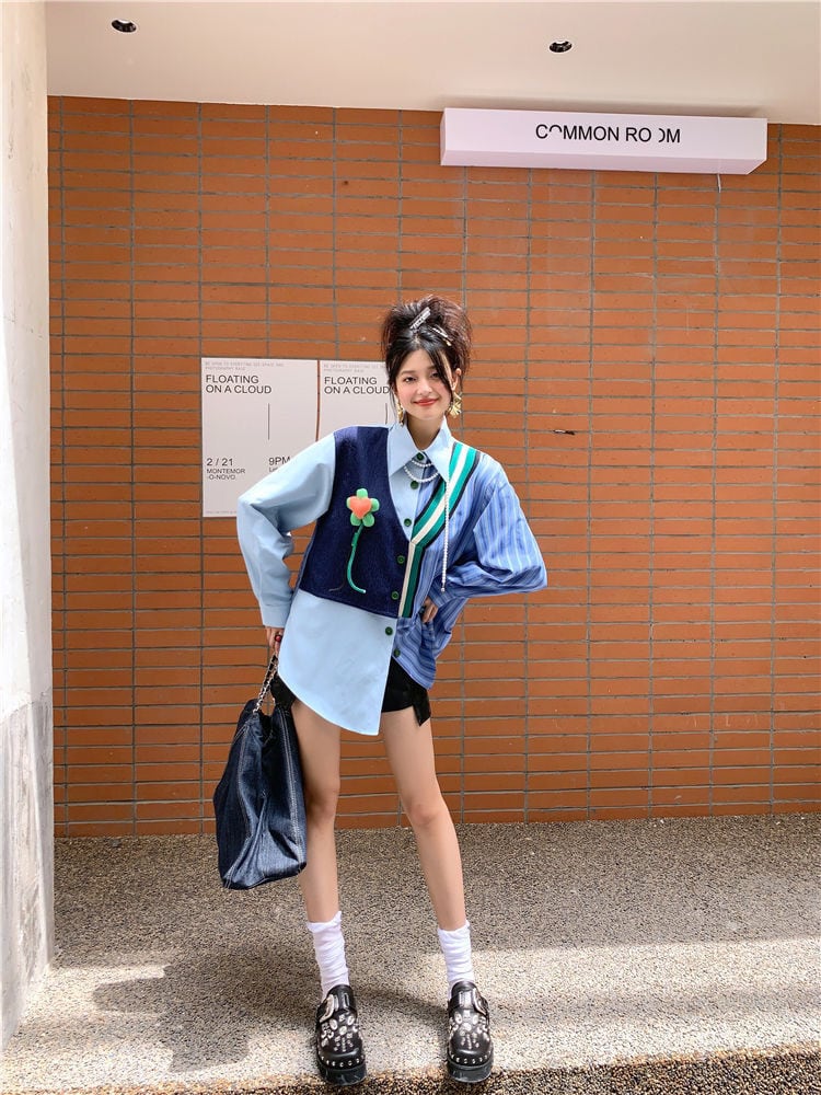 超人気 ファッション 個性派 上質 シャツins-6398