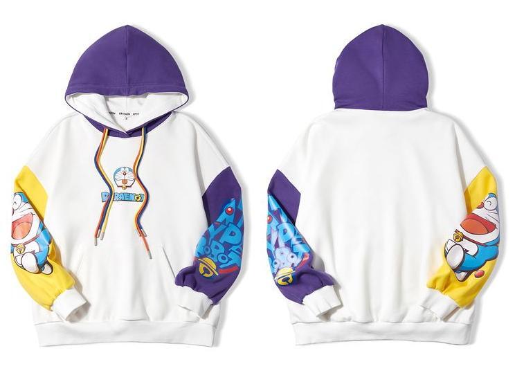 ストレート系 カラーマッチング プリントロゴ フード付き パーカーins-5195