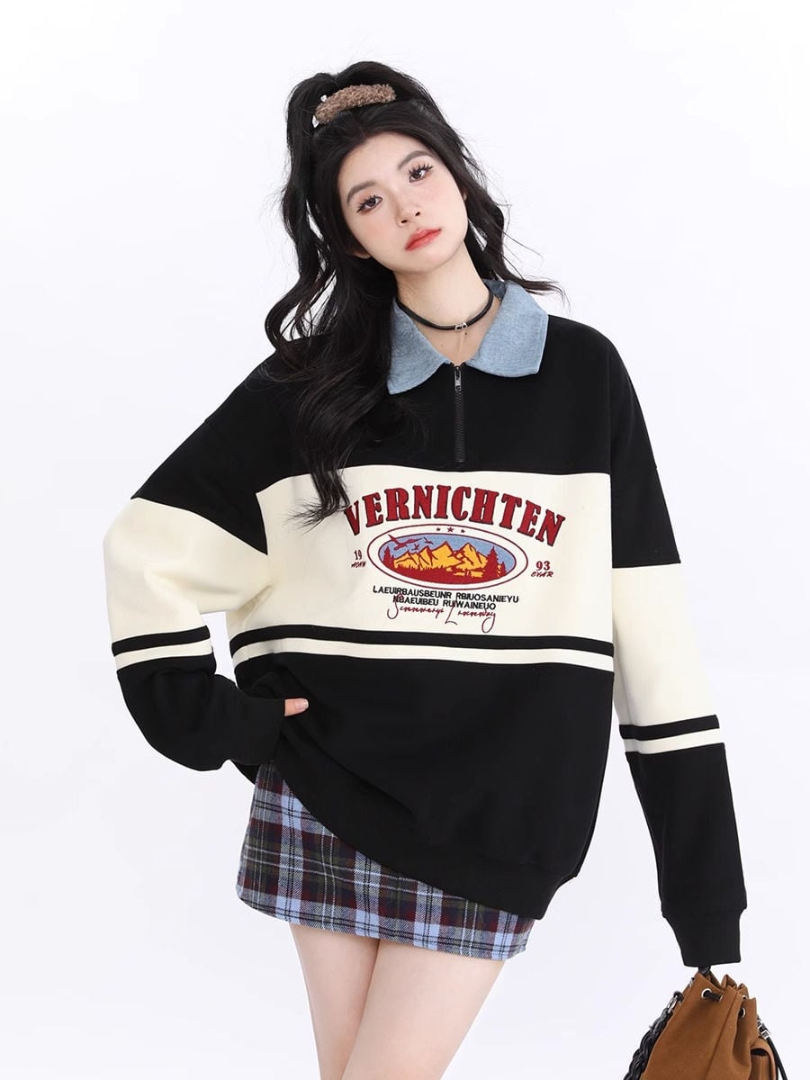 ファッション ルーズ スウェットins-6077