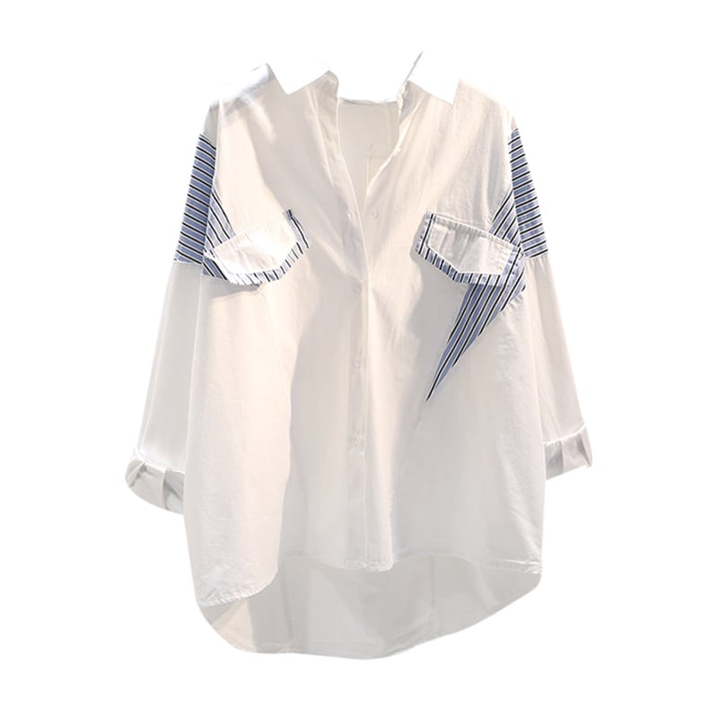 絶対欲しい ファッション シンプル ブラウスins-6395