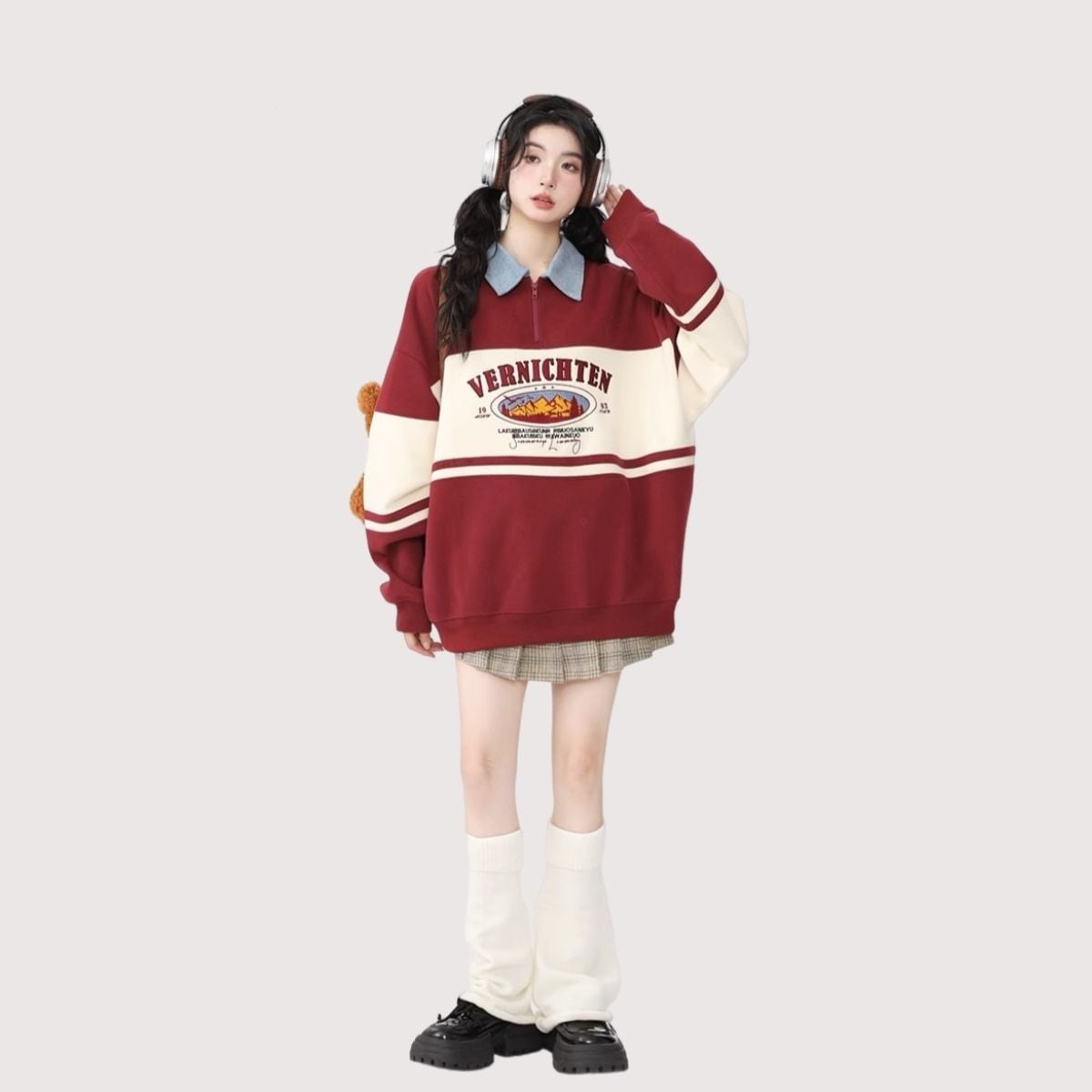 ファッション ルーズ スウェットins-6077