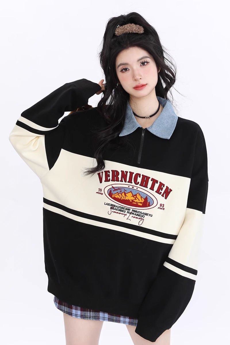 ファッション ルーズ スウェットins-6077
