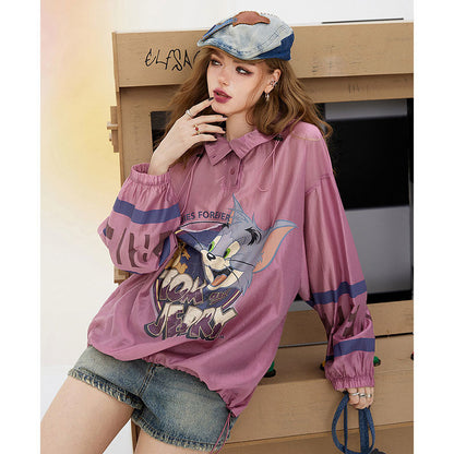 話題沸騰中 個性的なデザイン 一目惚れ 日焼け対策 グラデーション パーカー -A1103