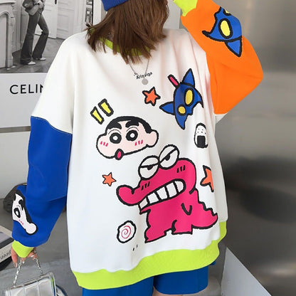 超人気 着回し力抜群 ファッション感満々 カラーマッチング 切り替え  全2色  パーカー -A1516