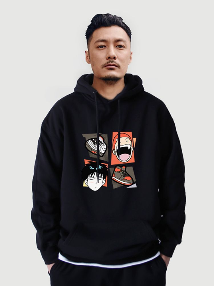 主役級の存在感！スタイルアップ効果抜群 カジュアル プリント 2色  パーカー -A1444