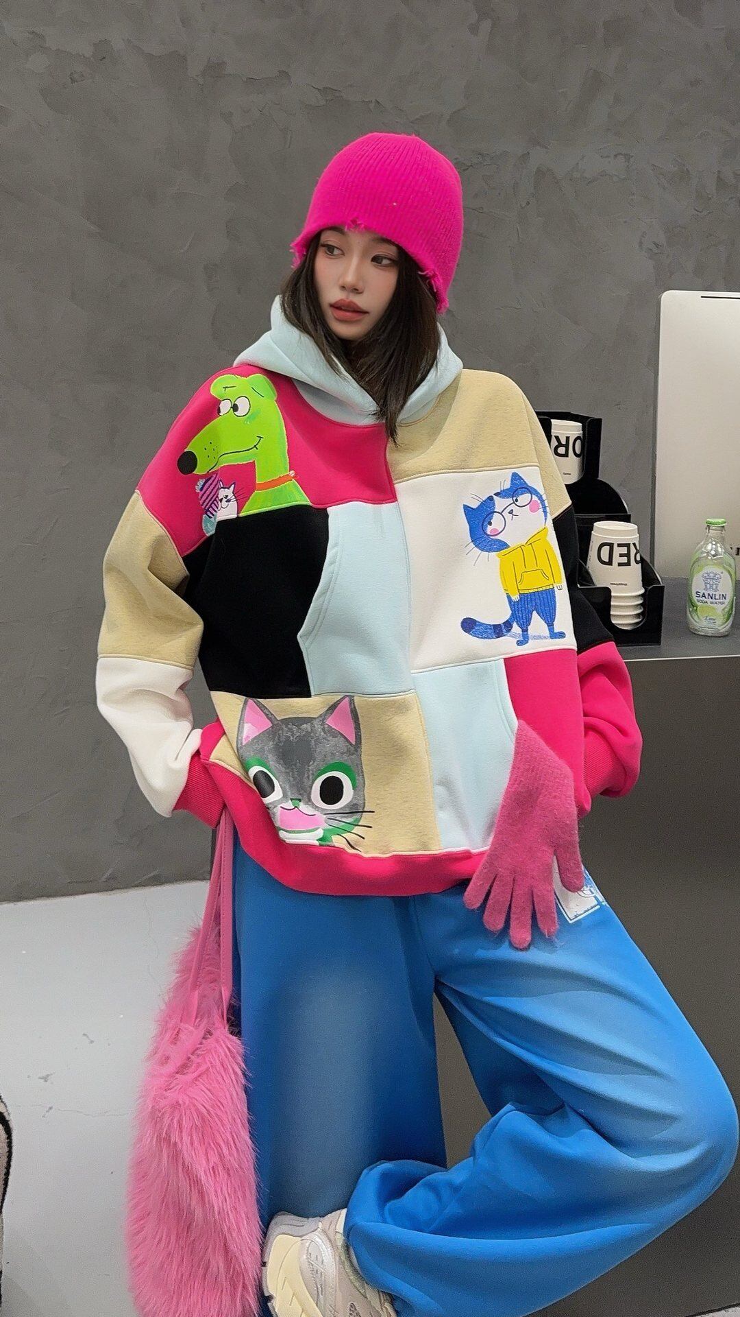 絶対欲しい  アバンギャルド ファッション カジュアル   2色 スウェット E-12212