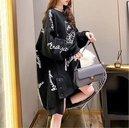 【裏起毛】大好評 ファッション 売り切れ必至 個性派 ルーズ 長スウェットE-6217