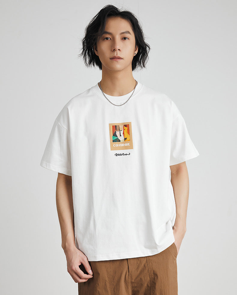 話題沸騰中 上質 カジュアル プリント半袖Tシャツ 全2色-A850