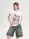 人気高い 着痩せ カジュアル 可愛い Tシャツ F-13536