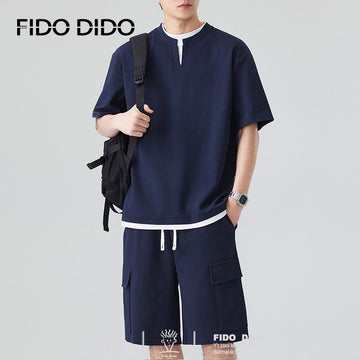 高品質 カジュアル Tシャツ & ショーツ セットアップ E-80067