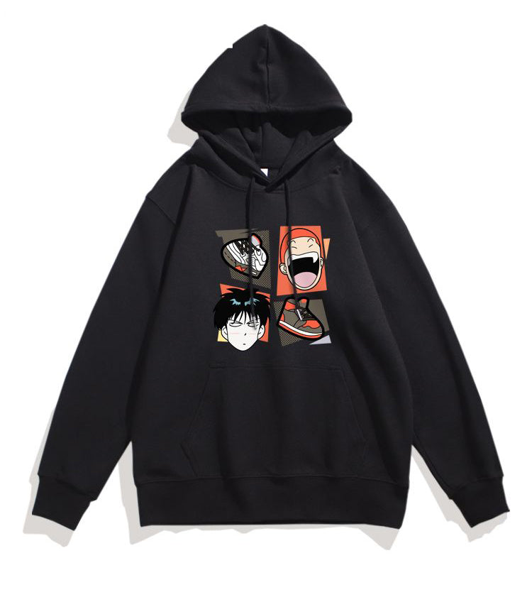 主役級の存在感！スタイルアップ効果抜群 カジュアル プリント 2色  パーカー -A1444