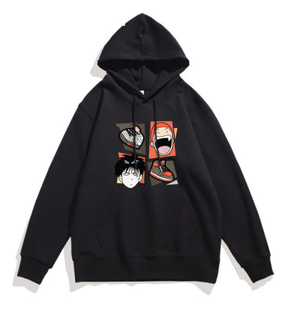 主役級の存在感！スタイルアップ効果抜群 カジュアル プリント 2色  パーカー -A1444