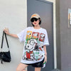 ファッショ プリント 半袖 Tシャツ E-13450
