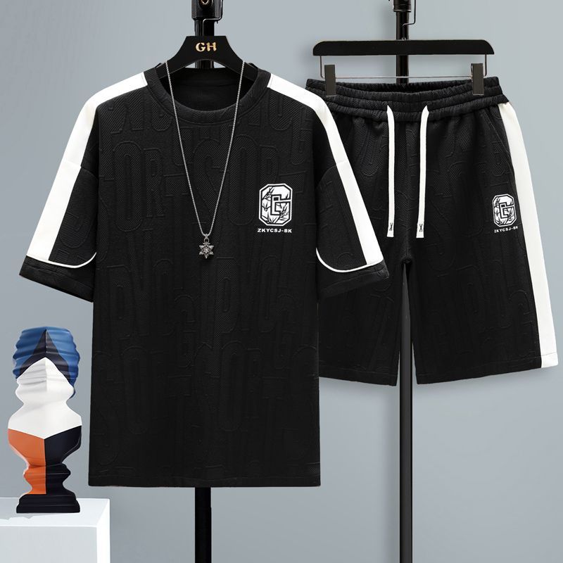 男女兼用 カジュアル スポーツ Tシャツ & ショーツ セットアップ E-80004