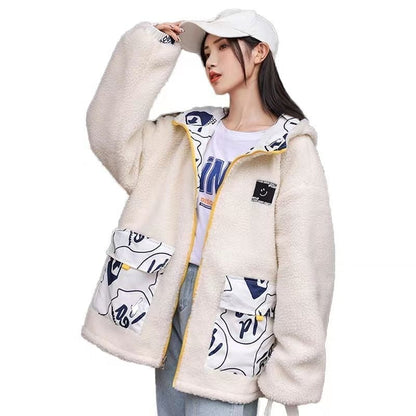 【リバーシブル】大好評 ラムスキン ファッション コートE-5625