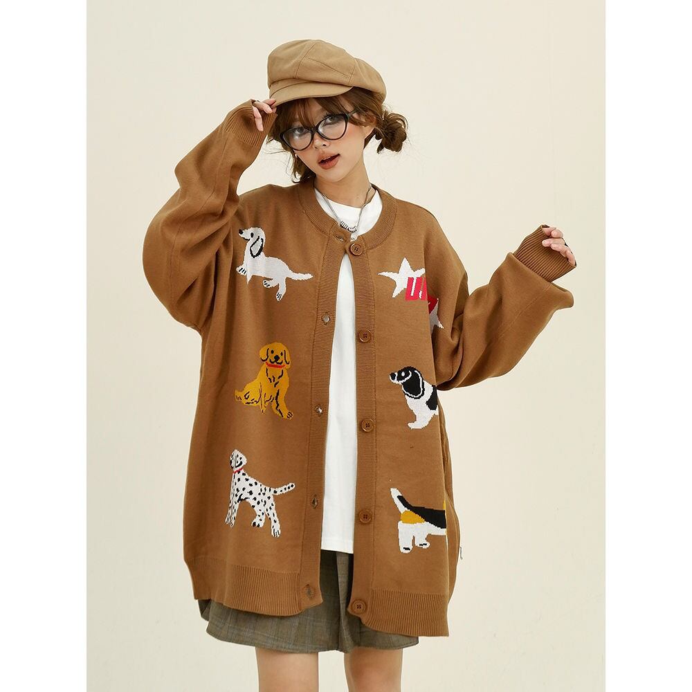 大活躍 高見えデザイン 着回し力抜群 キュート ファッション 2色選択 ニットトップスE-9759