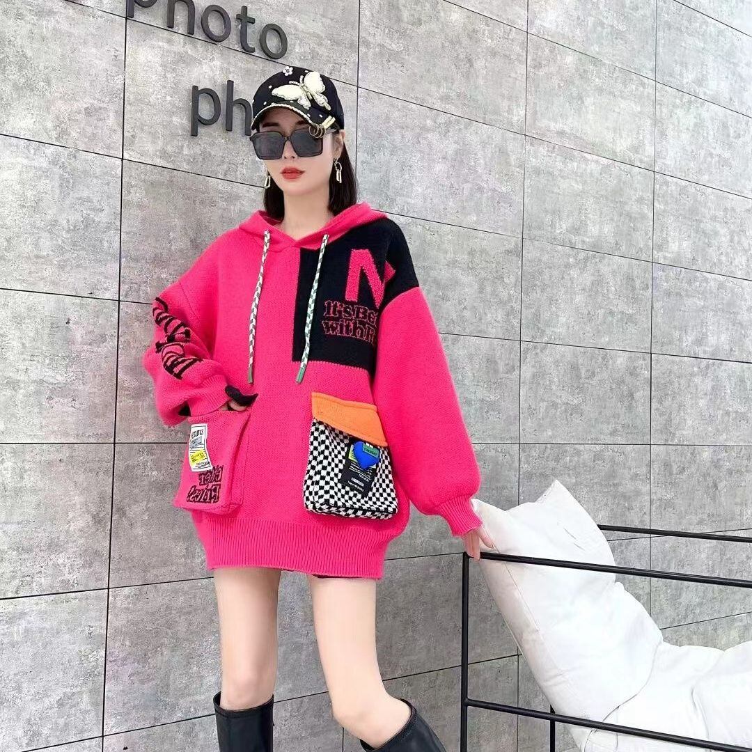 早い者勝ち 個性派 ファッション キュート 長袖 セーターE-10101