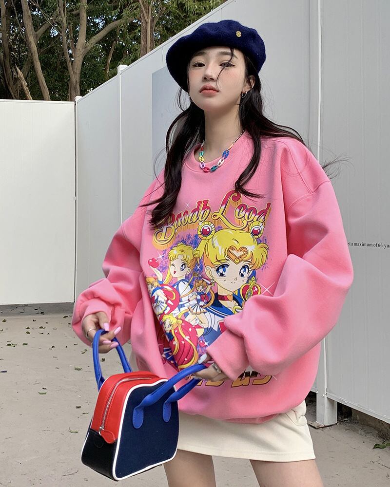 絶対欲しい 大人可愛い おしゃれ度高め 着心地良い カジュアル 4色選択 スウェットE-9341