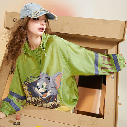 話題沸騰中 個性的なデザイン 一目惚れ 日焼け対策 グラデーション パーカー -A1103