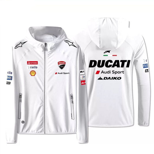 大人可愛い EVカット 吸汗速乾 通気 反射素材 快適  通気 2色選択 フード付きジップアップジャケット E-13019