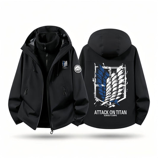 【3way】撥水加工 脱着可能ボアライナー付き カジュアル マウンテンジャケット U-13609