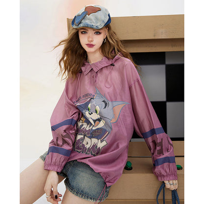 話題沸騰中 個性的なデザイン 一目惚れ 日焼け対策 グラデーション パーカー -A1103