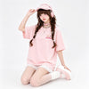かわいい コーディネーター シンプル プリント Tシャツ F-13576