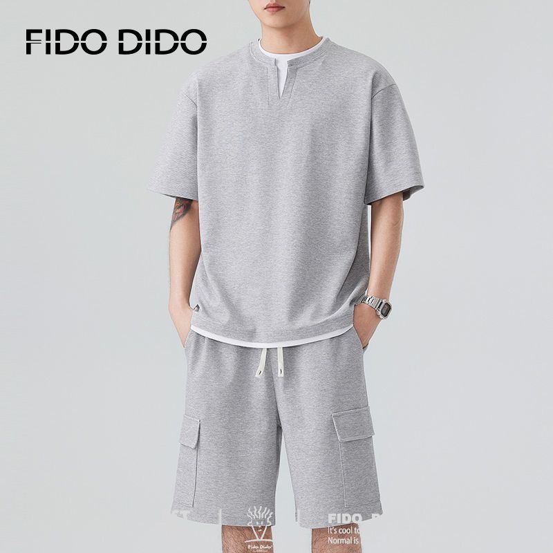 高品質 カジュアル Tシャツ & ショーツ セットアップ E-80067