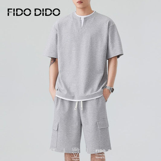高品質 カジュアル Tシャツ & ショーツ セットアップ E-80067