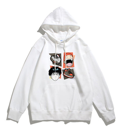 主役級の存在感！スタイルアップ効果抜群 カジュアル プリント 2色  パーカー -A1444