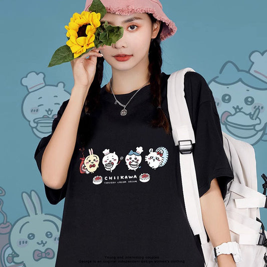 大流行新作 男女兼用 プリント 半袖 カジュアル Tシャツ F-13505