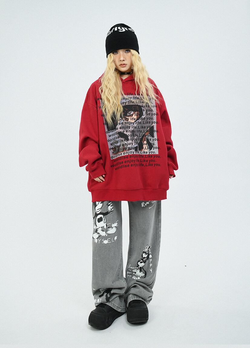 【裹起毛】今季も大流行 3色 プラスベルベット スウェット E-10263