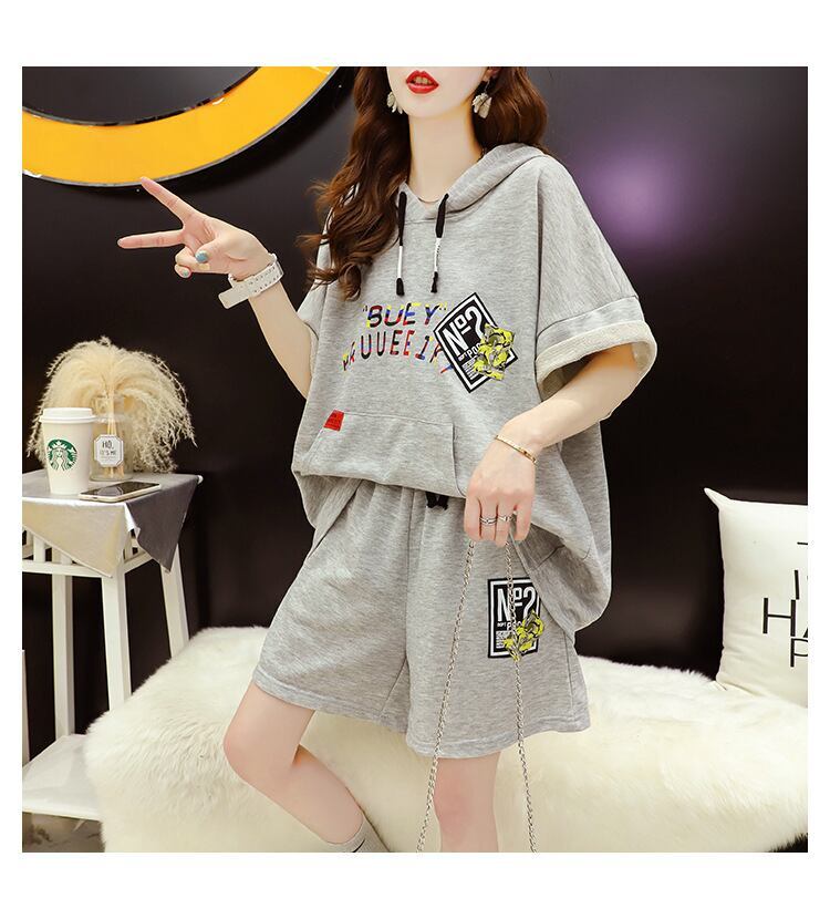 ベストセラーアイテム！ ファッション 肌触り抜群 カジュアル 半袖 Tシャツ ショートパンツ セットアップ E-9109