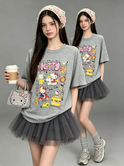 新作トレンド プリント カジュアル Tシャツ E-13470