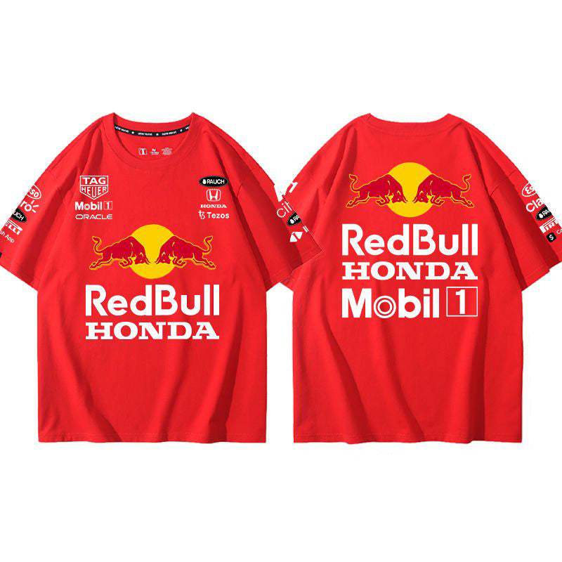 大活躍 海外トレンド10色選べる レーシングスーツ半袖Tシャツ -A704