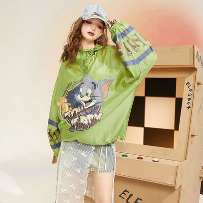 話題沸騰中 個性的なデザイン 一目惚れ 日焼け対策 グラデーション パーカー -A1103