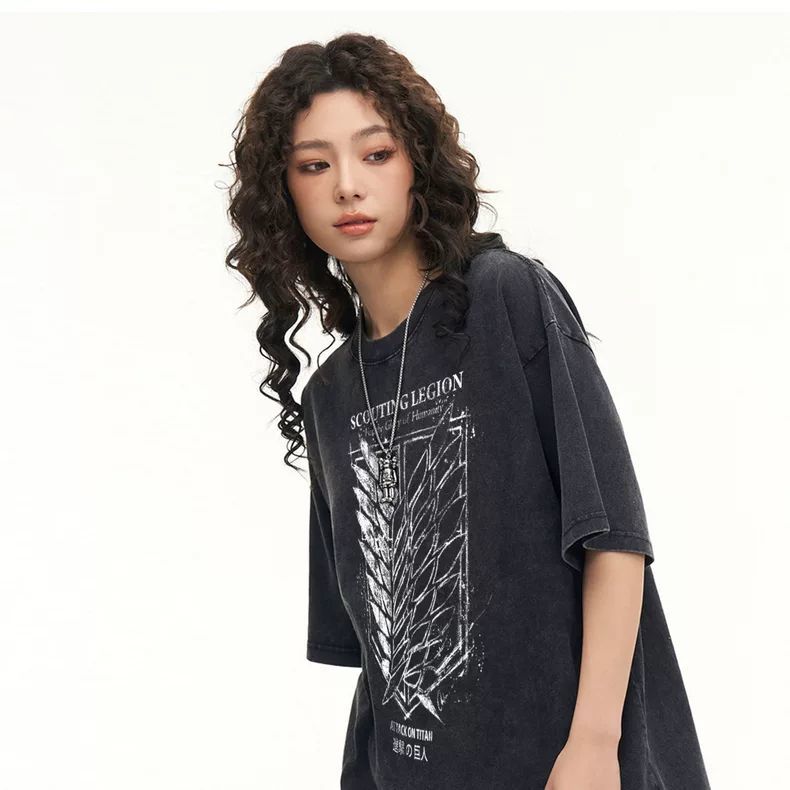 男女兼用 ファッション 高品質 Tシャツ E-13338