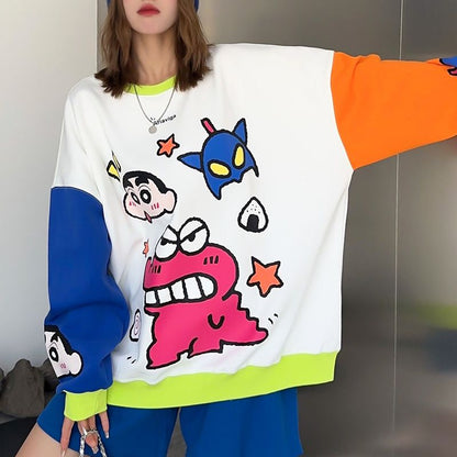 超人気 着回し力抜群 ファッション感満々 カラーマッチング 切り替え  全2色  パーカー -A1516