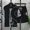 男女兼用 人気 カジュアル Tシャツ & ショーツ セットアップ E-80076