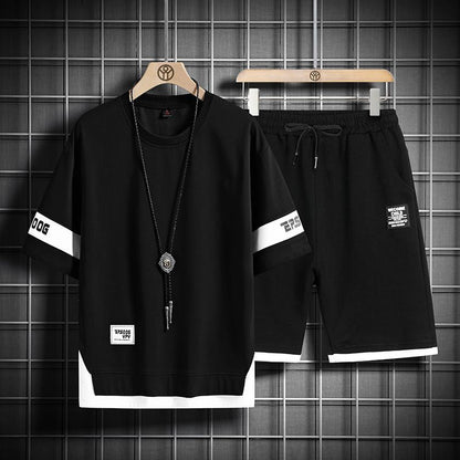 男女兼用 大人気 シンプル Tシャツ & ショーツ セットアップ E-80020