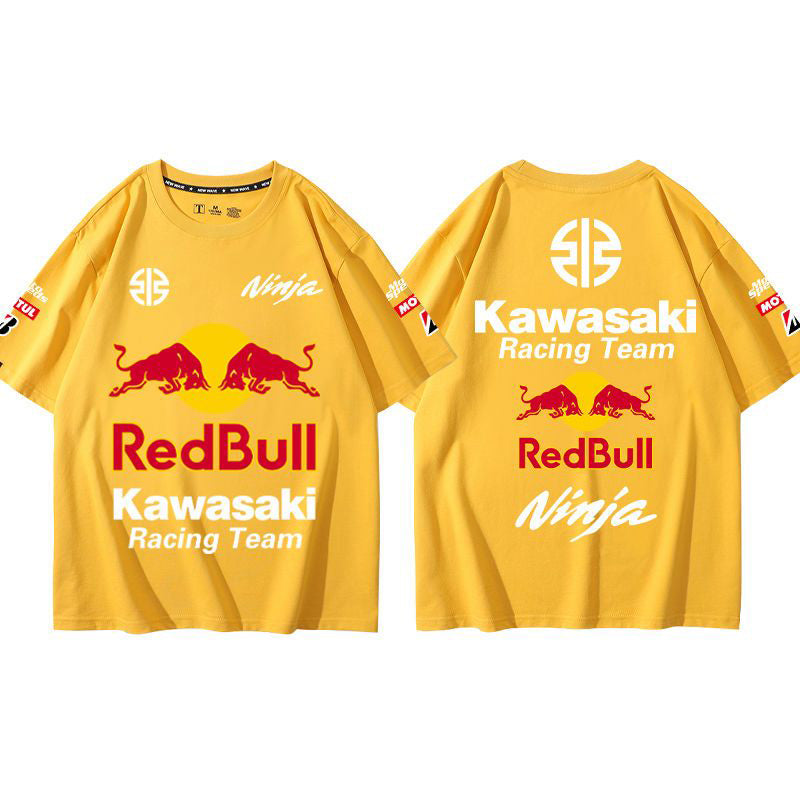 新作 上品 9色選べる レーシングスーツTシャツ半袖  A705